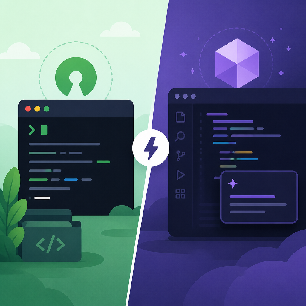 OpenCode vs Cursor：開源 CLI 與 AI 編輯器