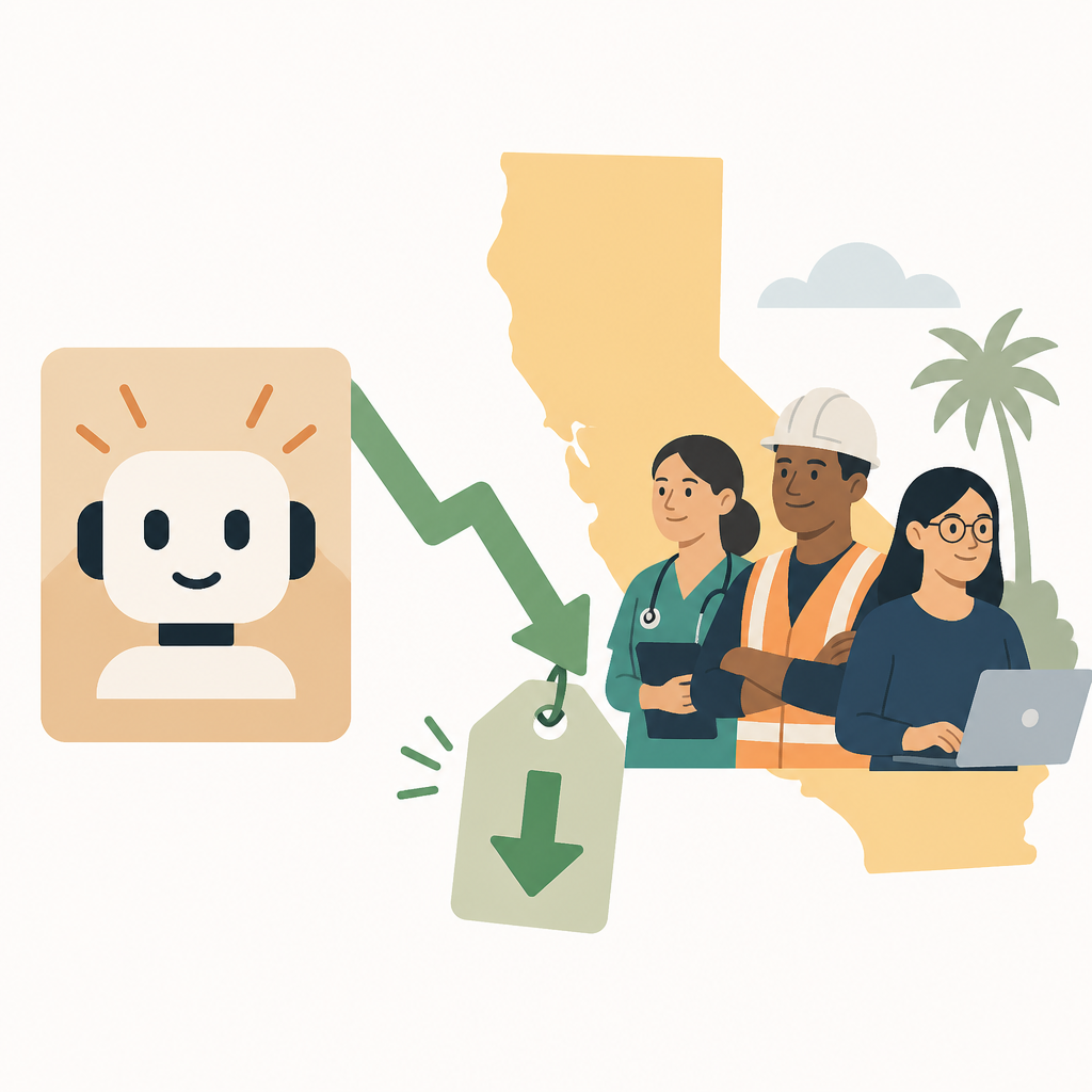 Anthropic cuts Claude price for California workers
