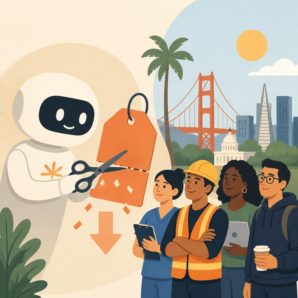 Anthropic cuts Claude price for California workers