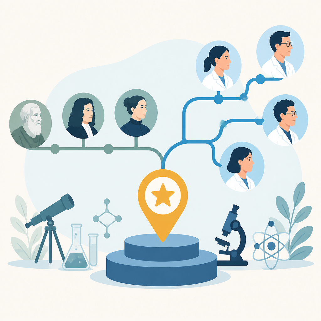 A benchmark for scientific lineage reasoning