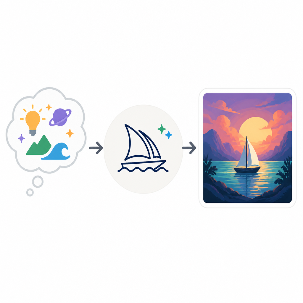 Midjourney turns prompt ideas into art