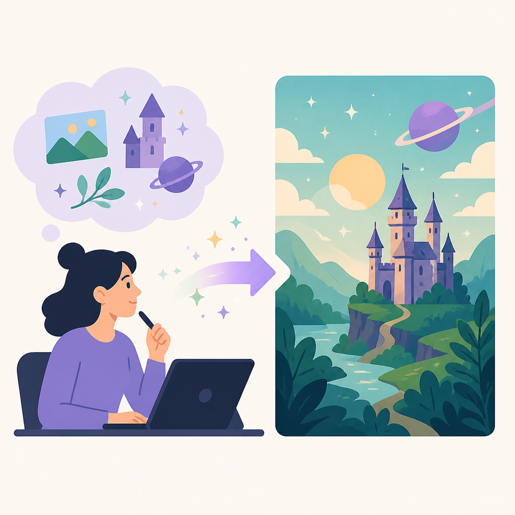 Midjourney turns prompt ideas into art