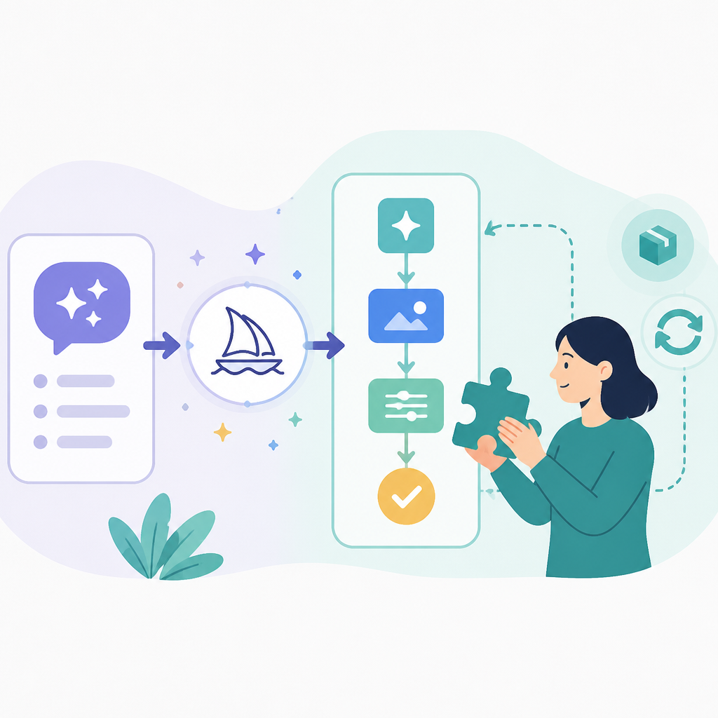 Midjourney 把提示詞變成可重用流程