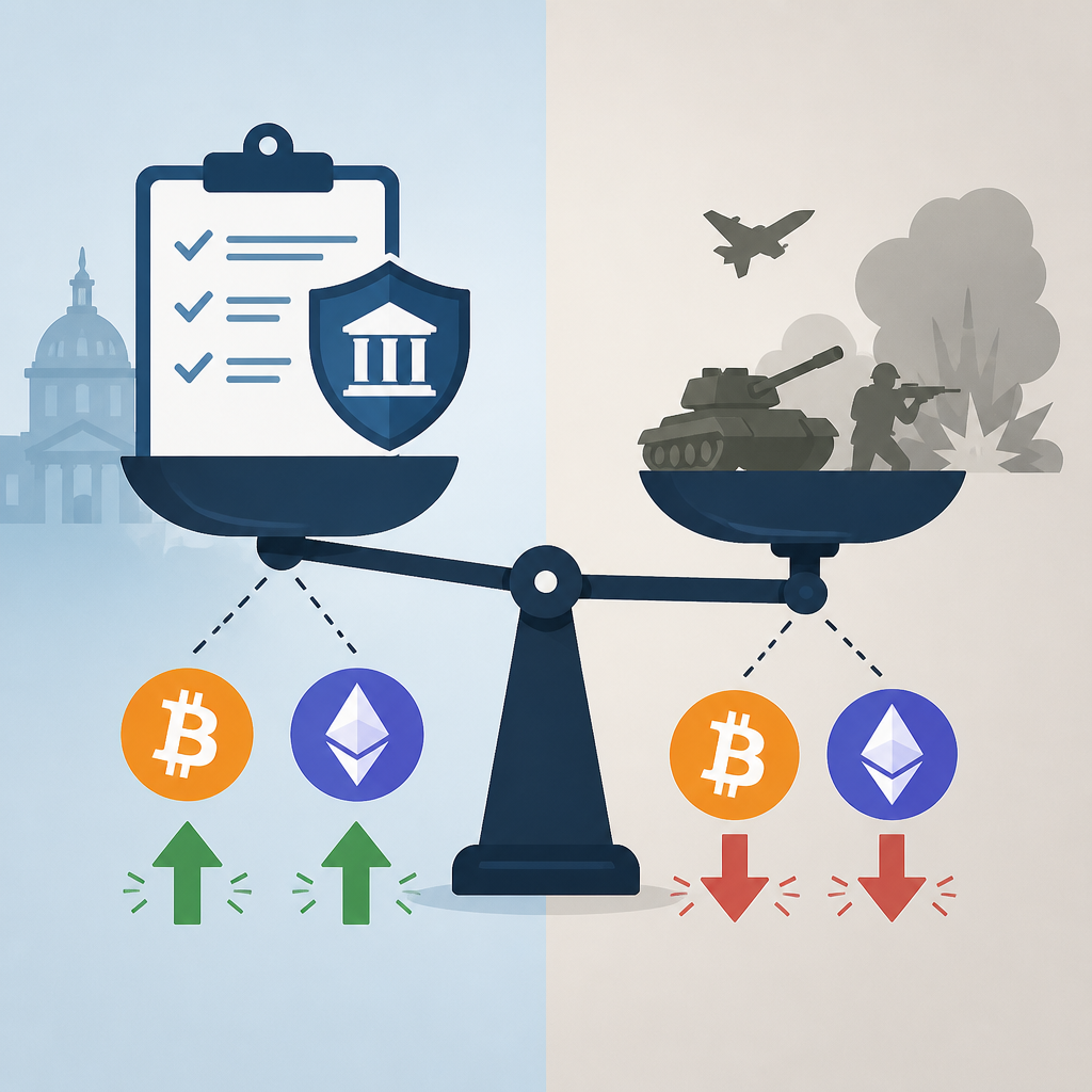 Regulation Now Moves Bitcoin and Ethereum More Than War