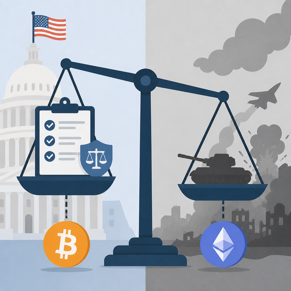 美國監管現在比戰爭更動 Bitcoin 與 Ethereum