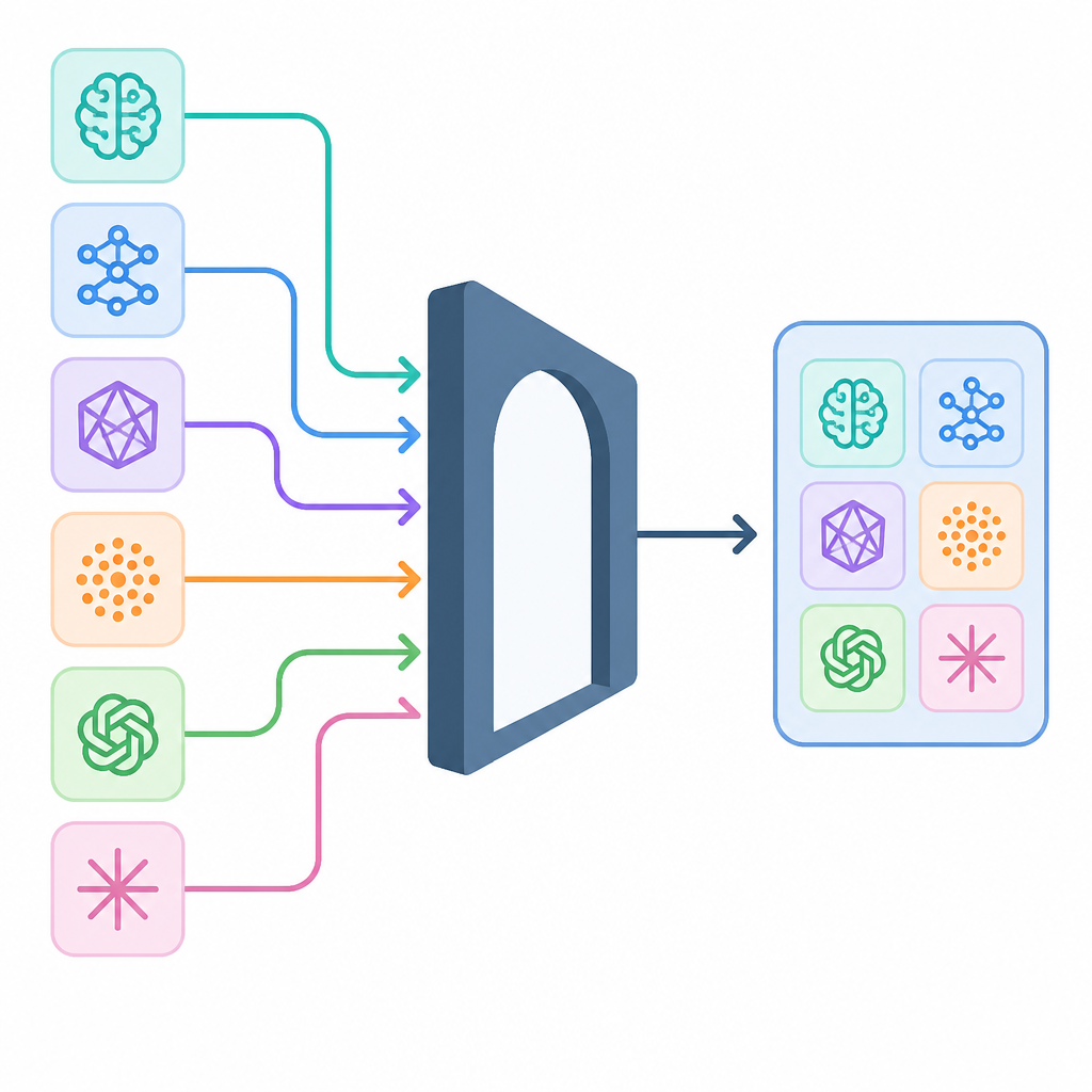 一個閘道把六個 AI API 收成一套
