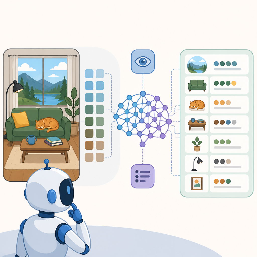 How VLMs Learned Complex Scene Descriptions