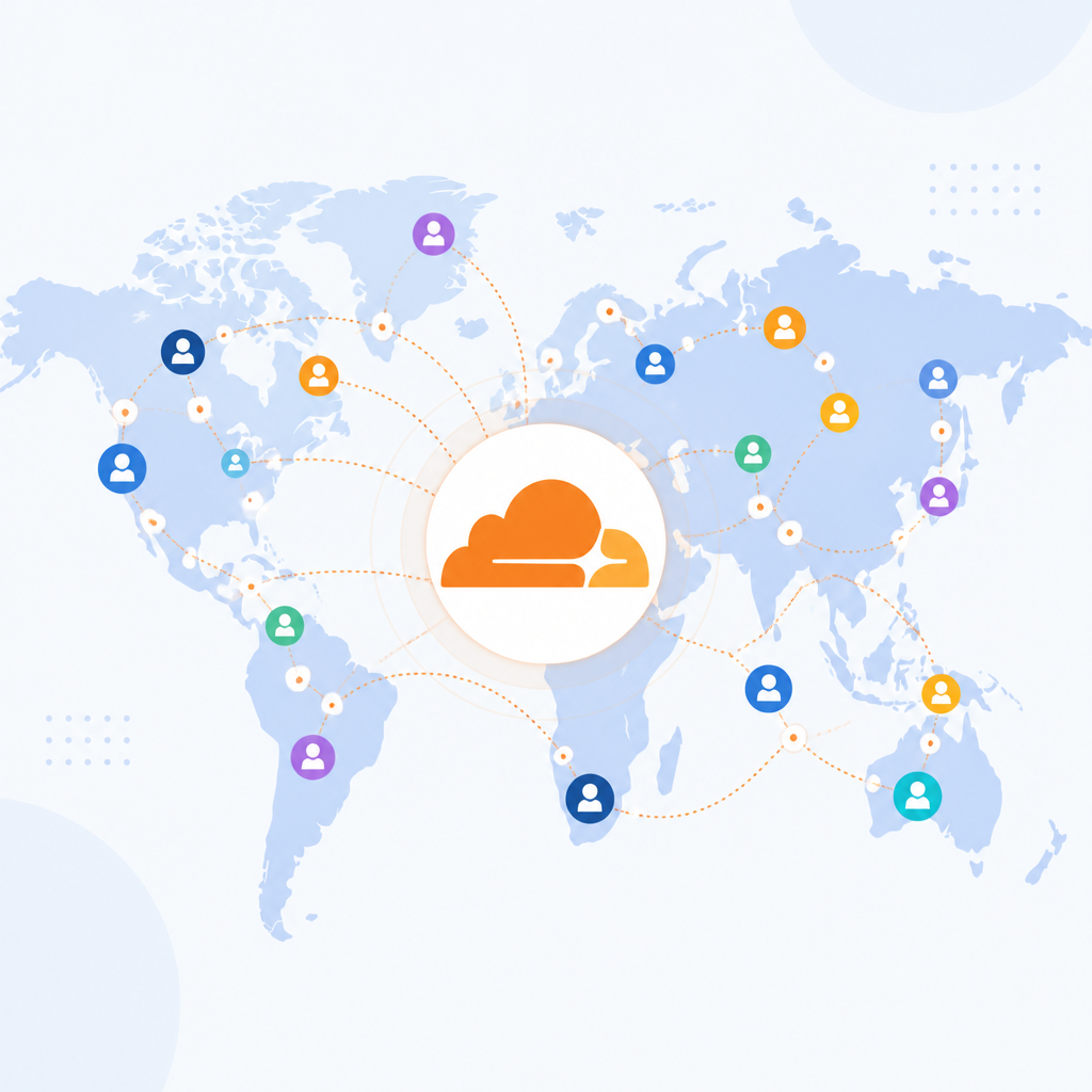 Cloudflare 的 487 個合作夥伴地圖