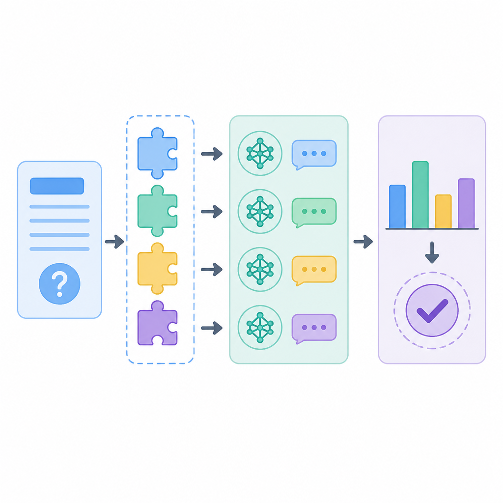 Partition, Prompt, Aggregate: Testing LLM Self-Consistency