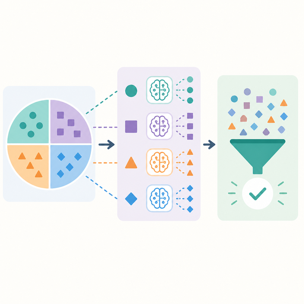 Partition, Prompt, Aggregate: Testing LLM Self-Consistency