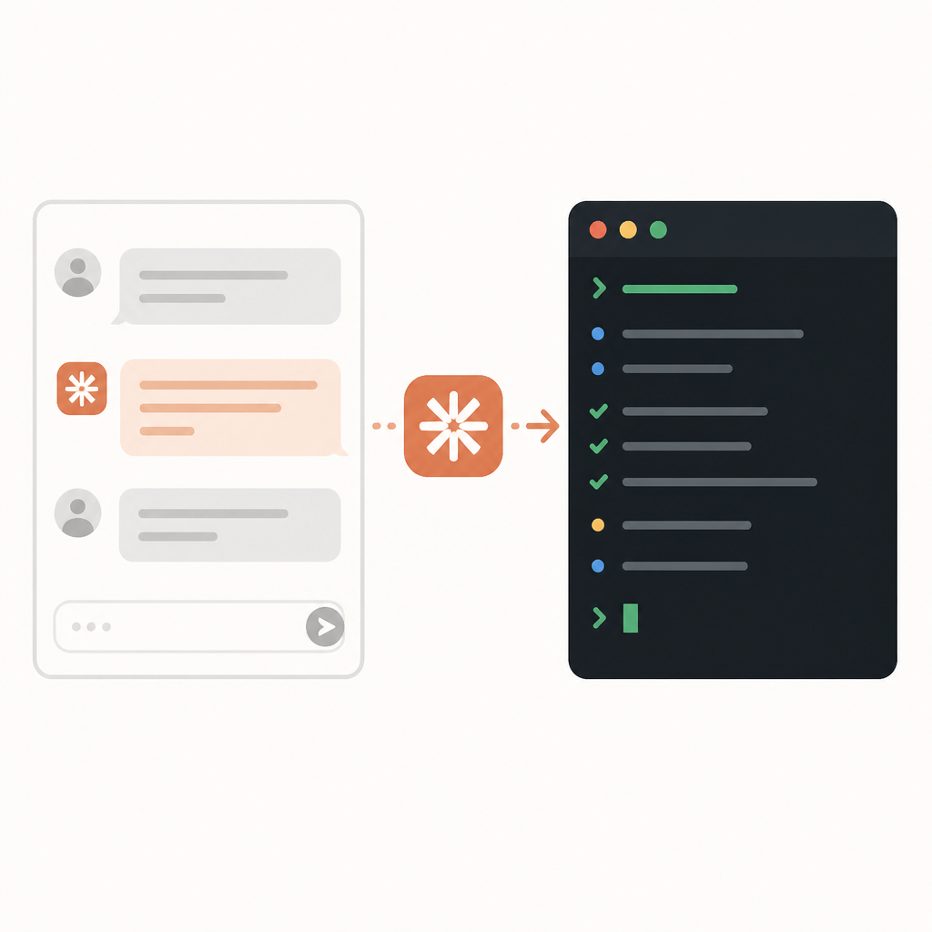 Claude Code turns chat into terminal work