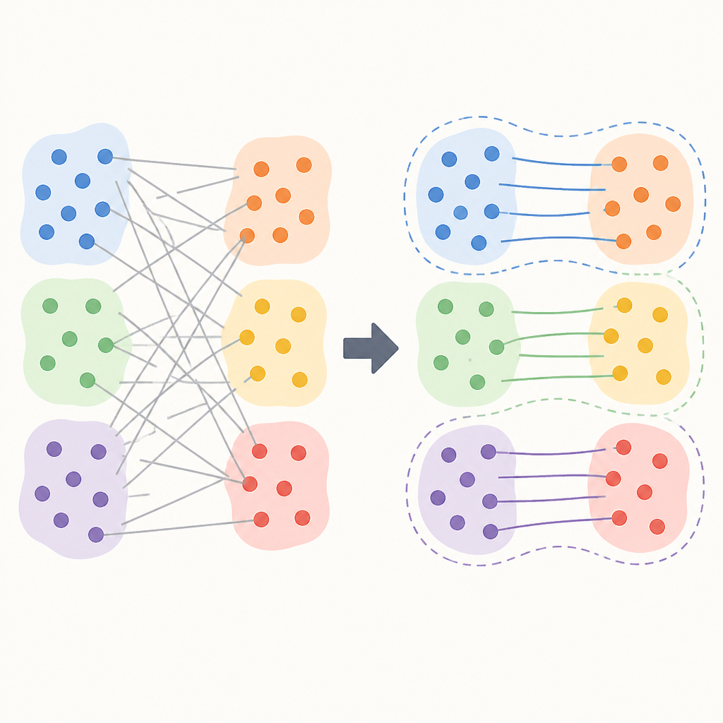 Laplacian OT makes matching cluster-aware