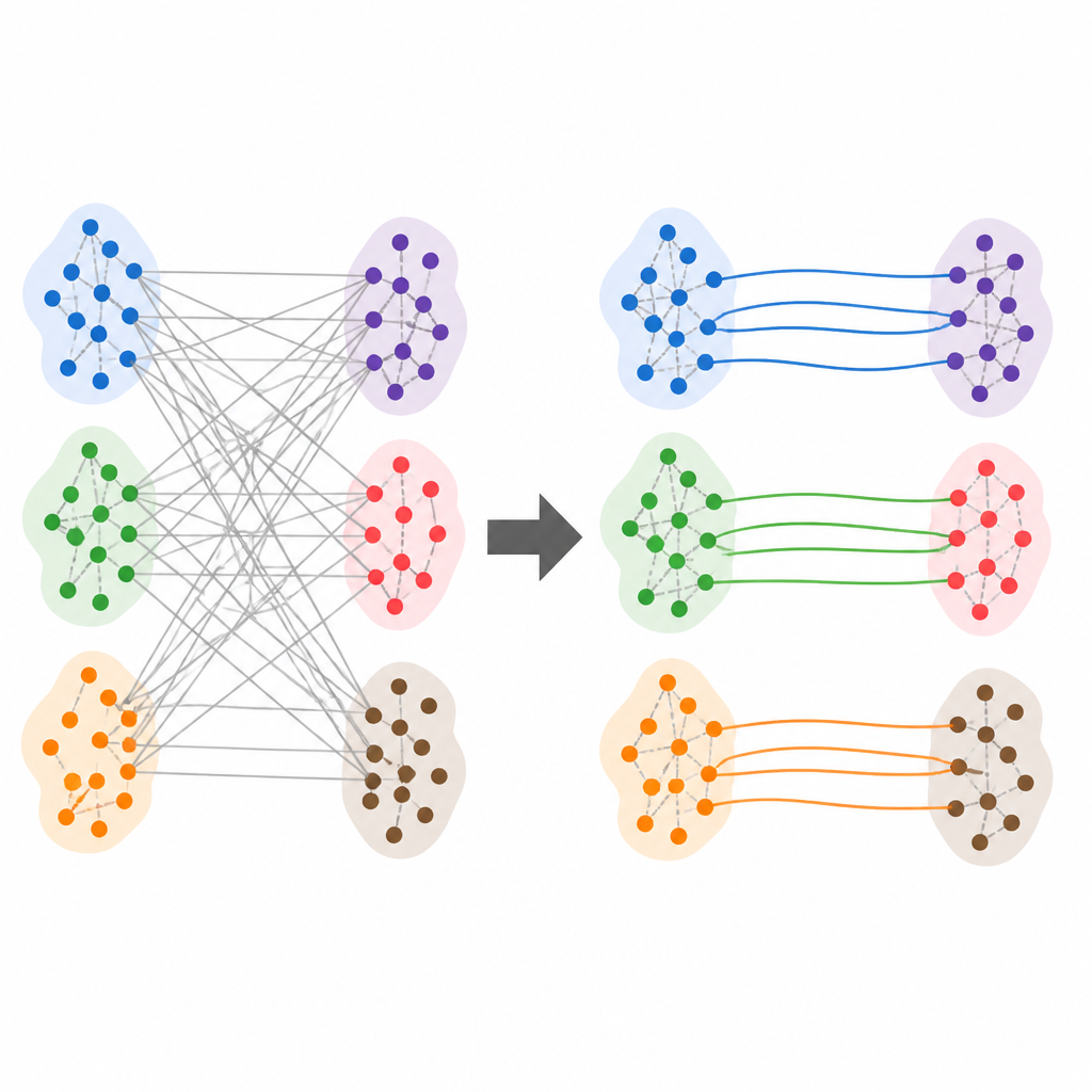 Laplacian OT makes matching cluster-aware