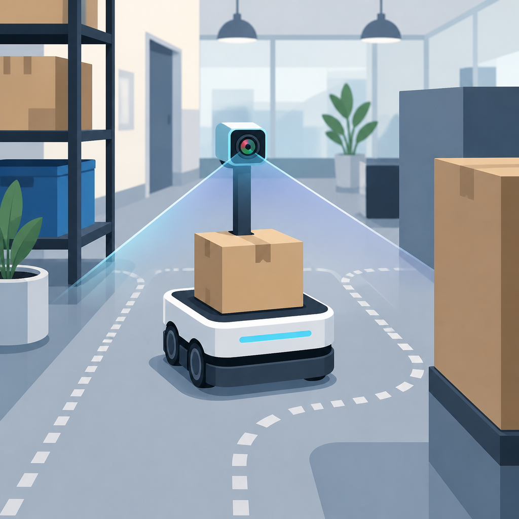 Robostral Navigate runs robots with one RGB camera