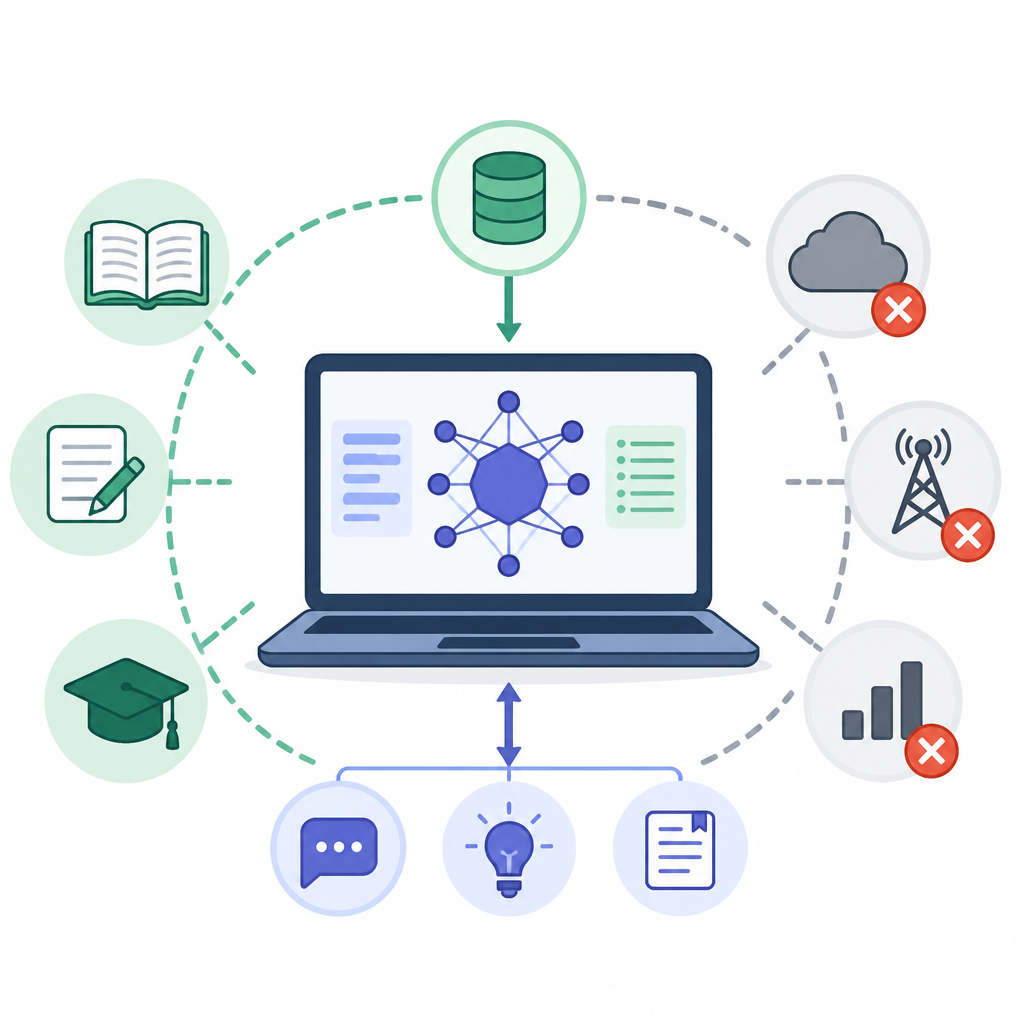 Offline-First LLMs for Low-Connectivity Learning
