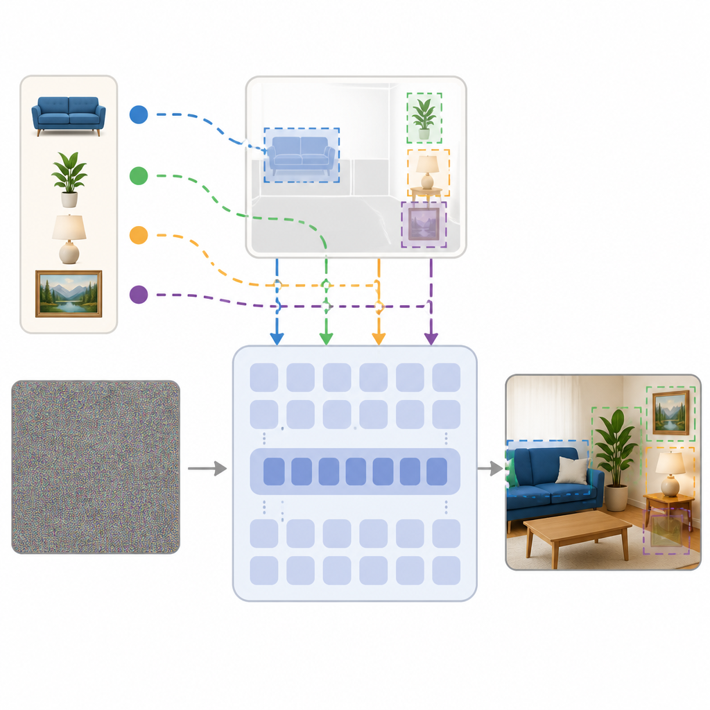 Appearance Pointers bring region control to DiTs