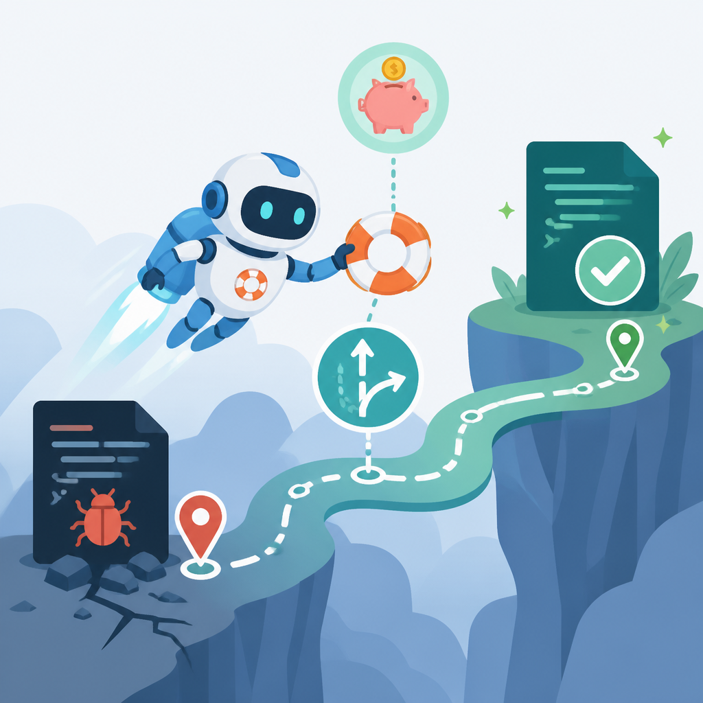 CodeRescue 用預算路由修復代理
