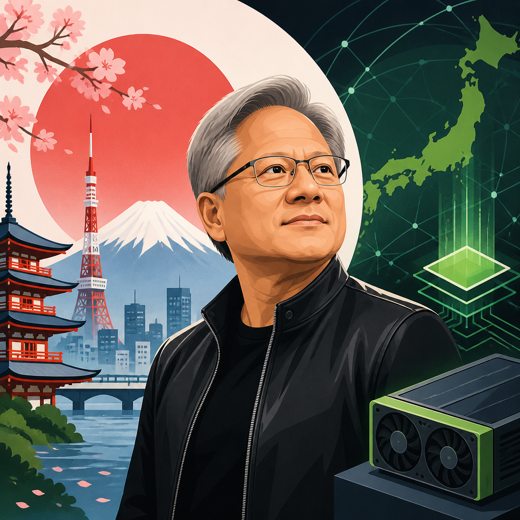 Jensen Huang’s Japan Trip Recasts Nvidia’s AI Play