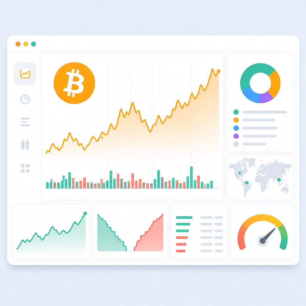 Bitcoin’s price page explains the market in one view