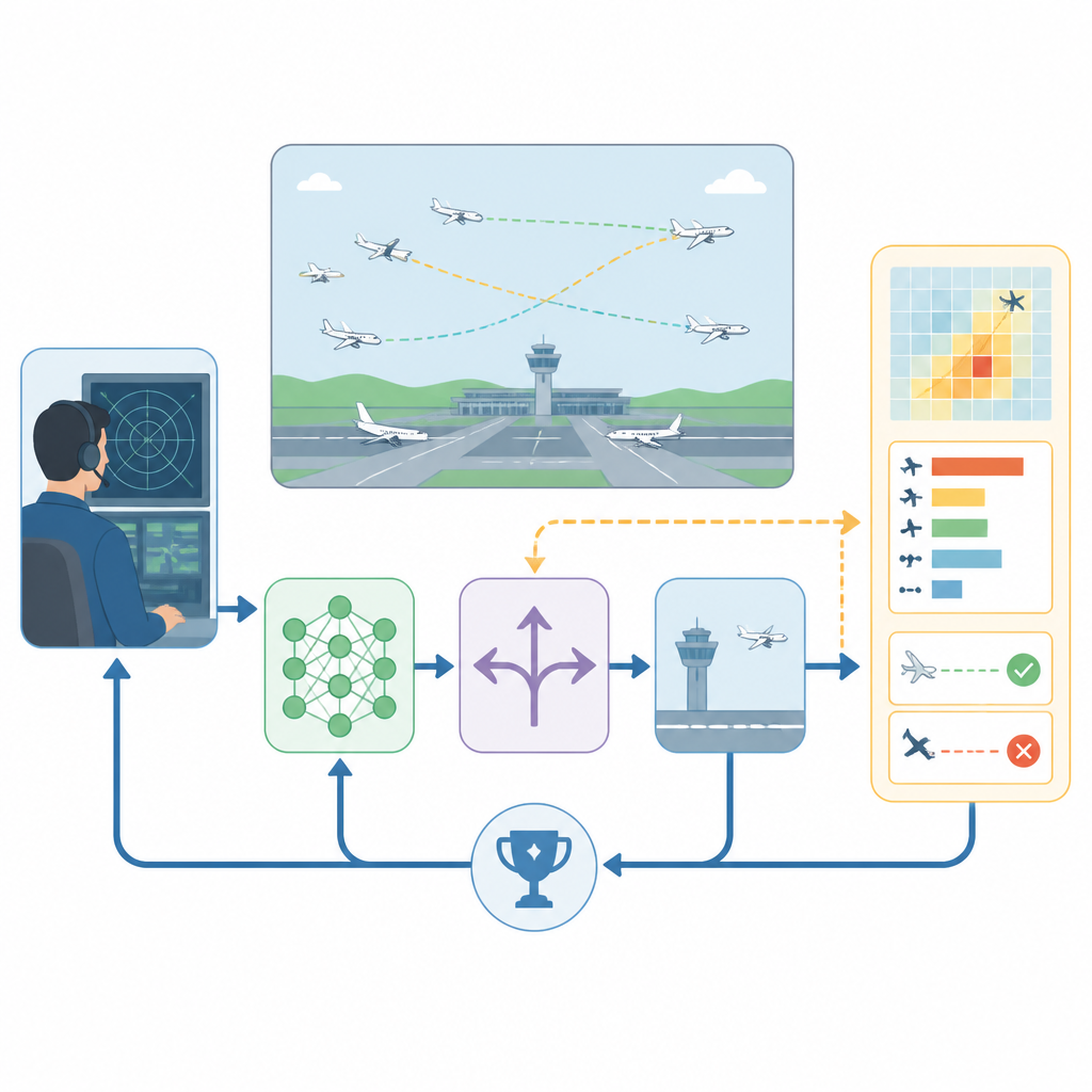 Explainable RL for Air Traffic Control