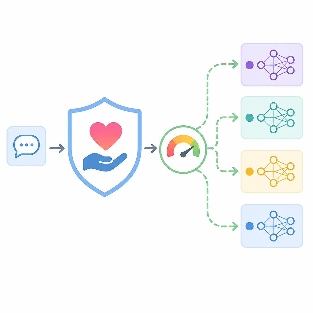CARE 用信心分派 LoRA 專家