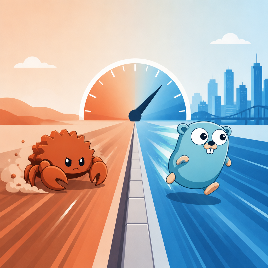 Rust vs Go: 2026 latency gap, decoded