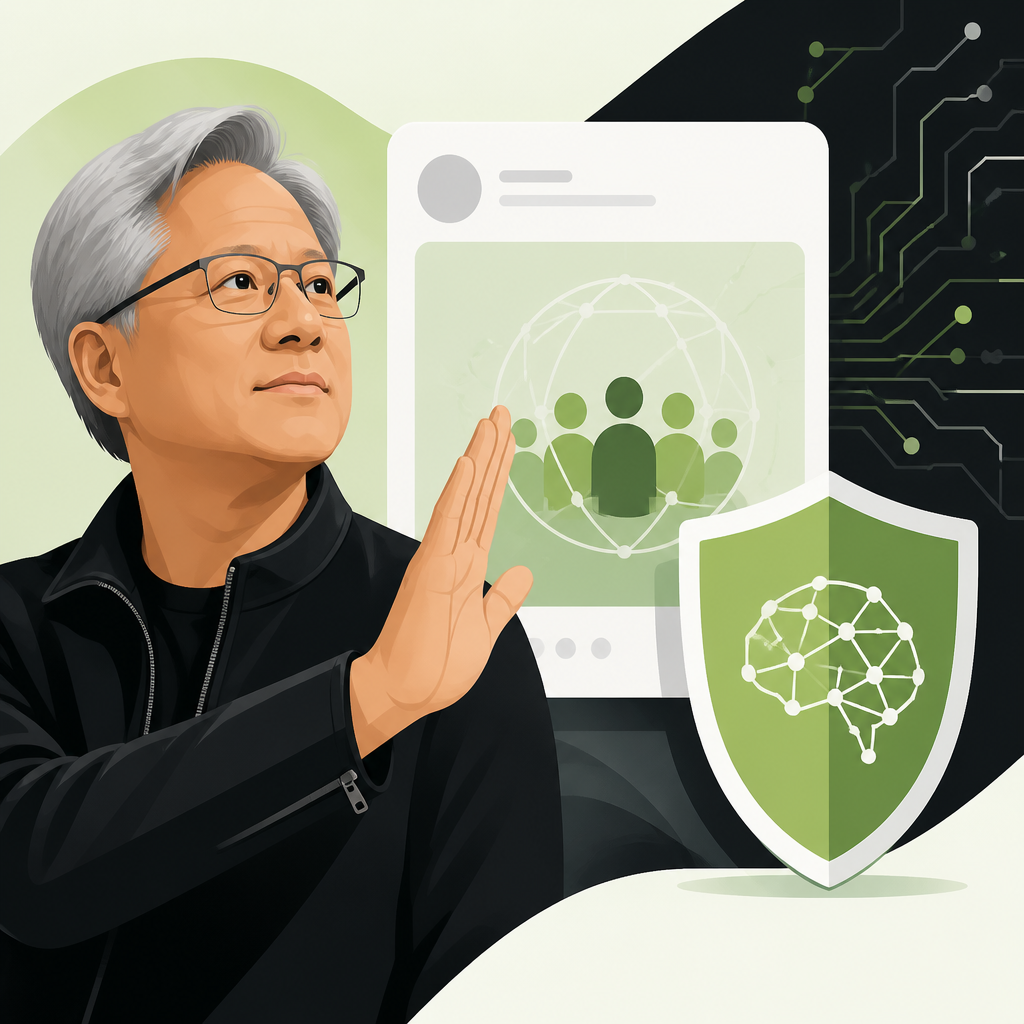 Huang usa il suo primo post su X per difendere l’IA aperta