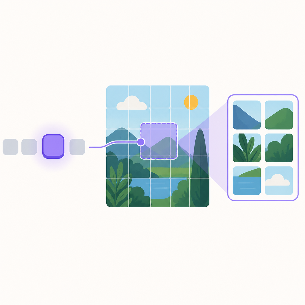 ReToken uses one learned token to fetch visual context