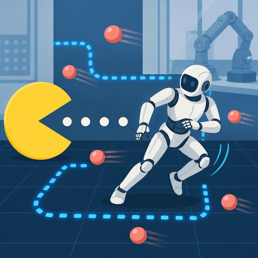 PAC-MAN 讓人形機器人閃球更安全