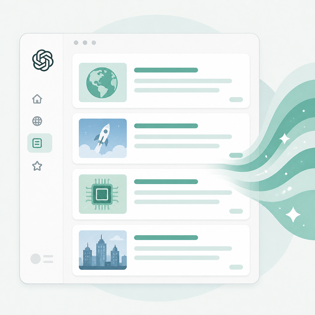 OpenAI 新聞頁變成摘要流