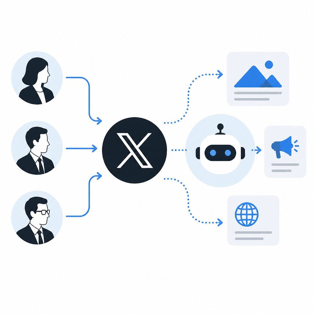 X posts let execs shape the AI story