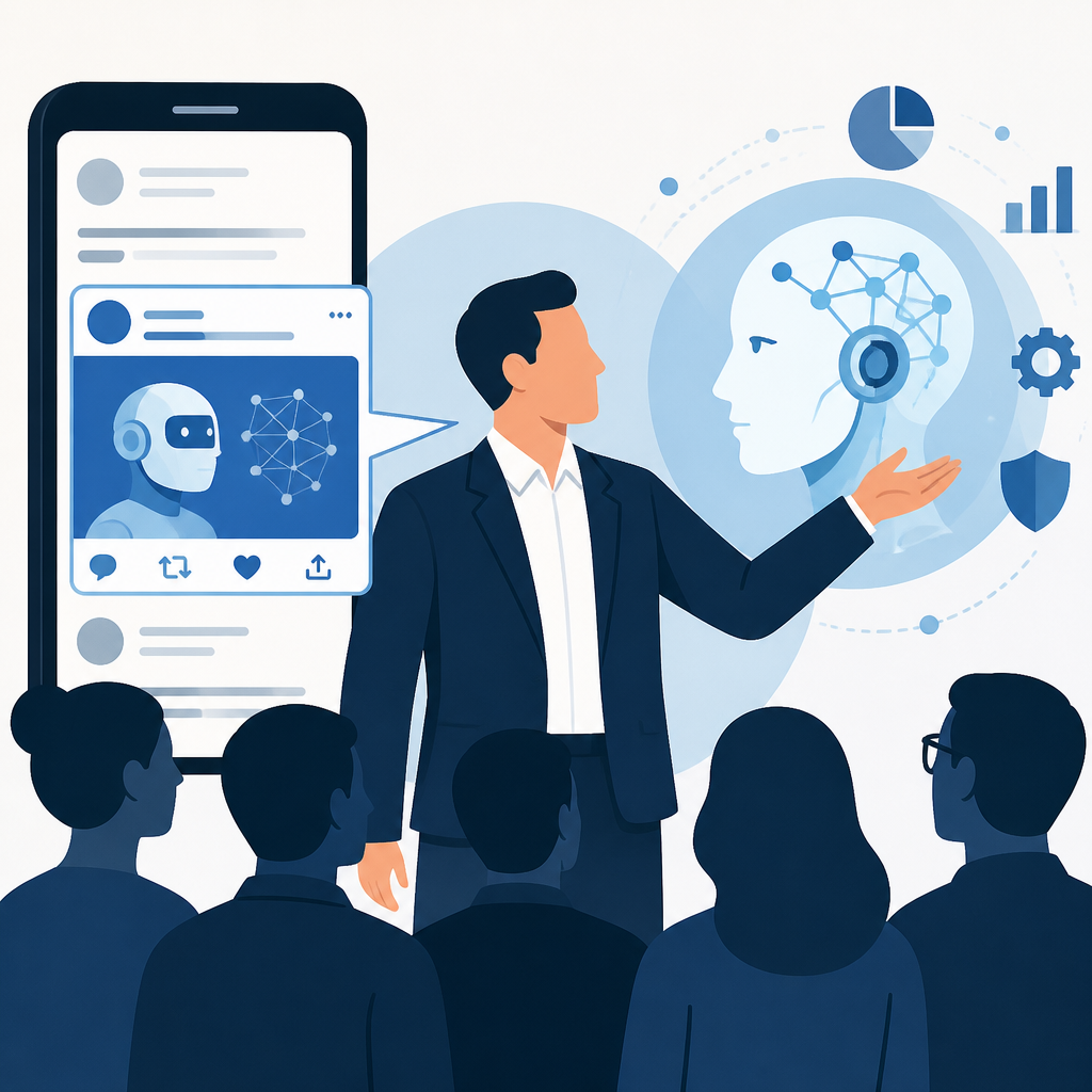 X posts let execs shape the AI story
