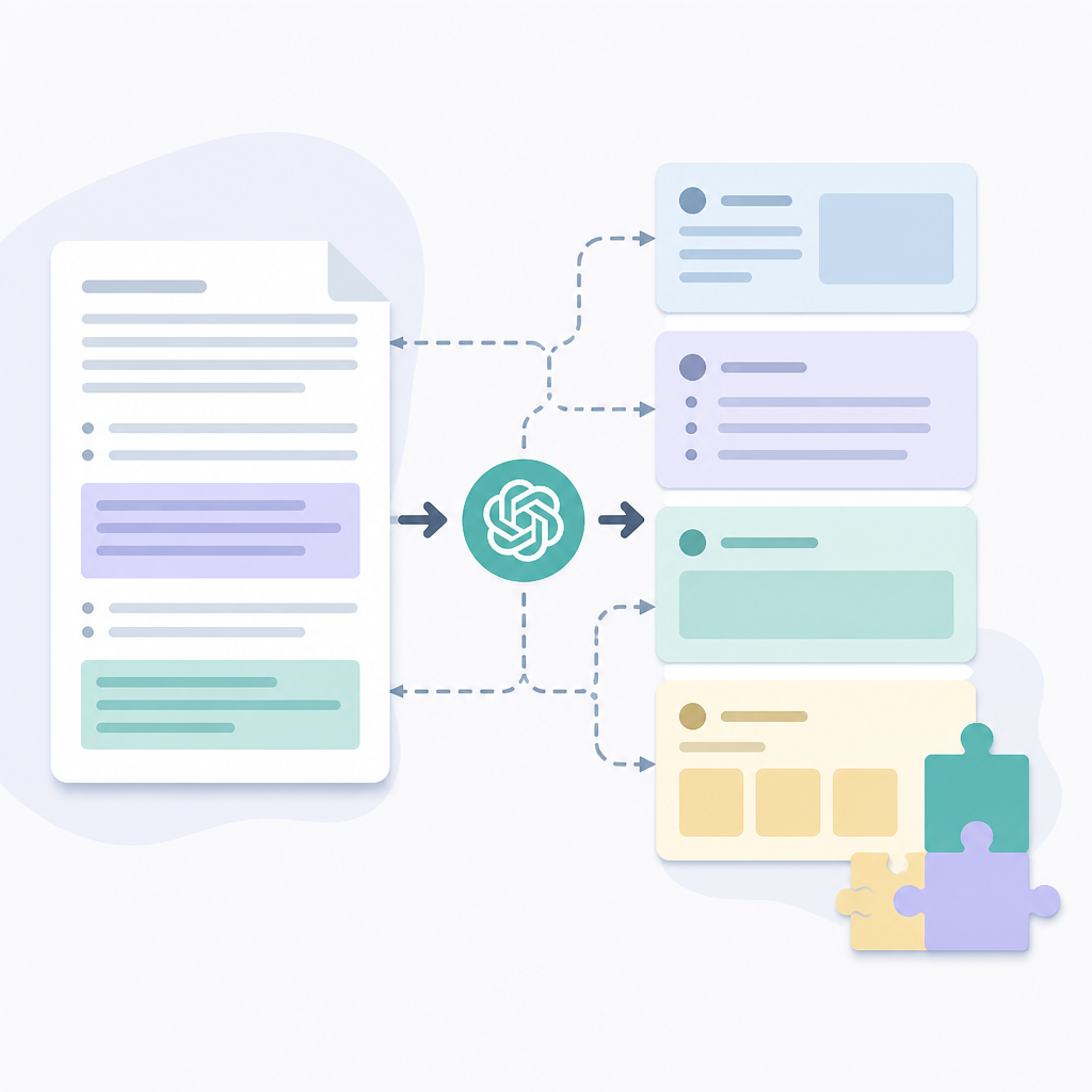 OpenAI 長文拆成可復用模板