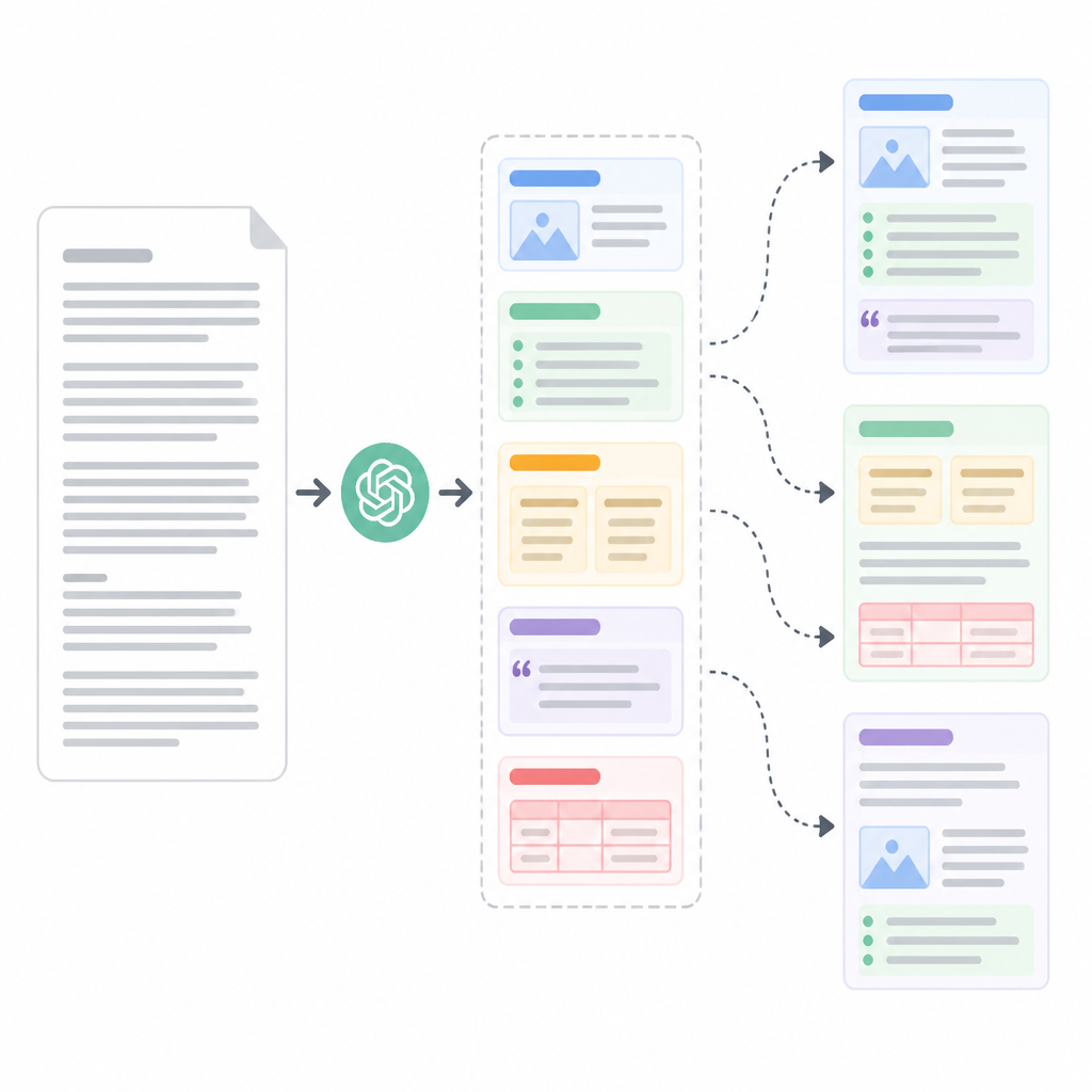 OpenAI 長文拆成可復用模板