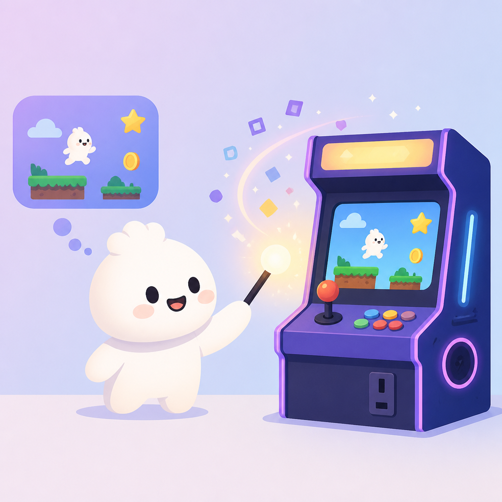 Doubao turns a game prompt into a mini arcade