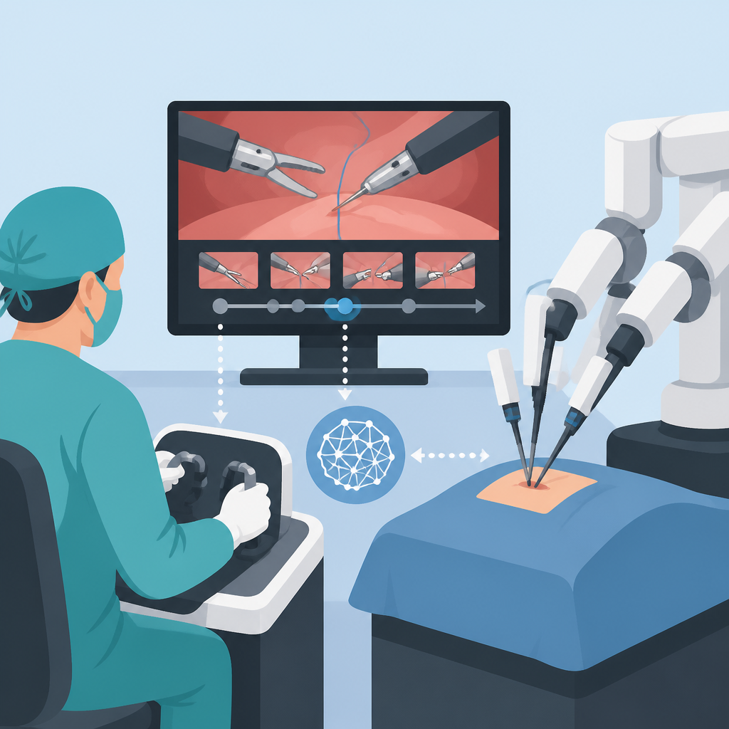 Surgical WAM uses video to train robot control