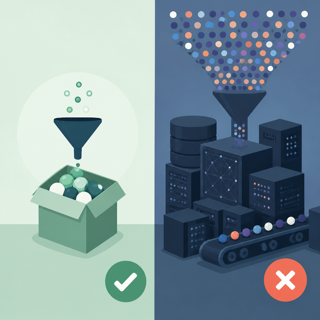 pgvector is enough for small datasets, not your default