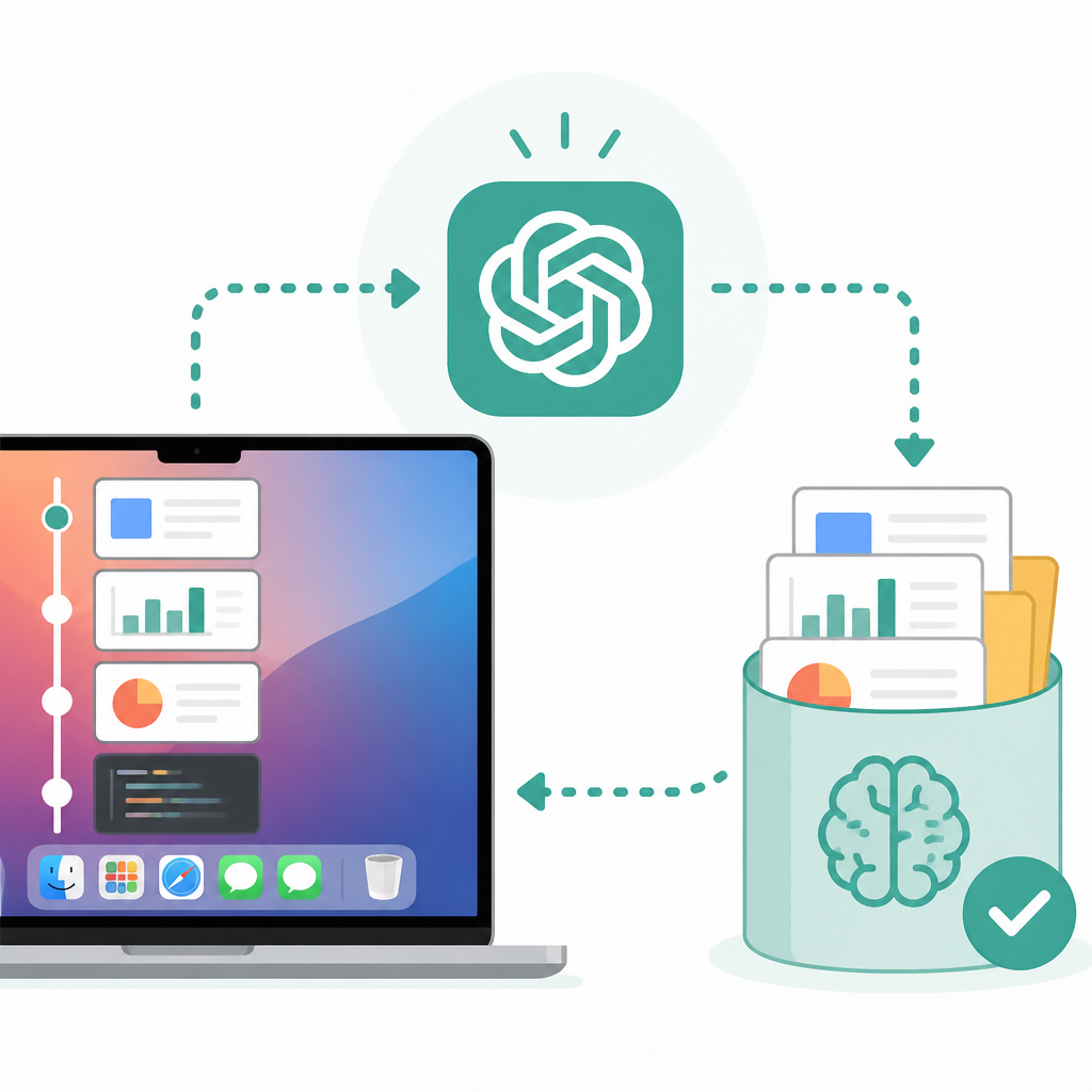 ChatGPT 會記住 Mac 工作歷史