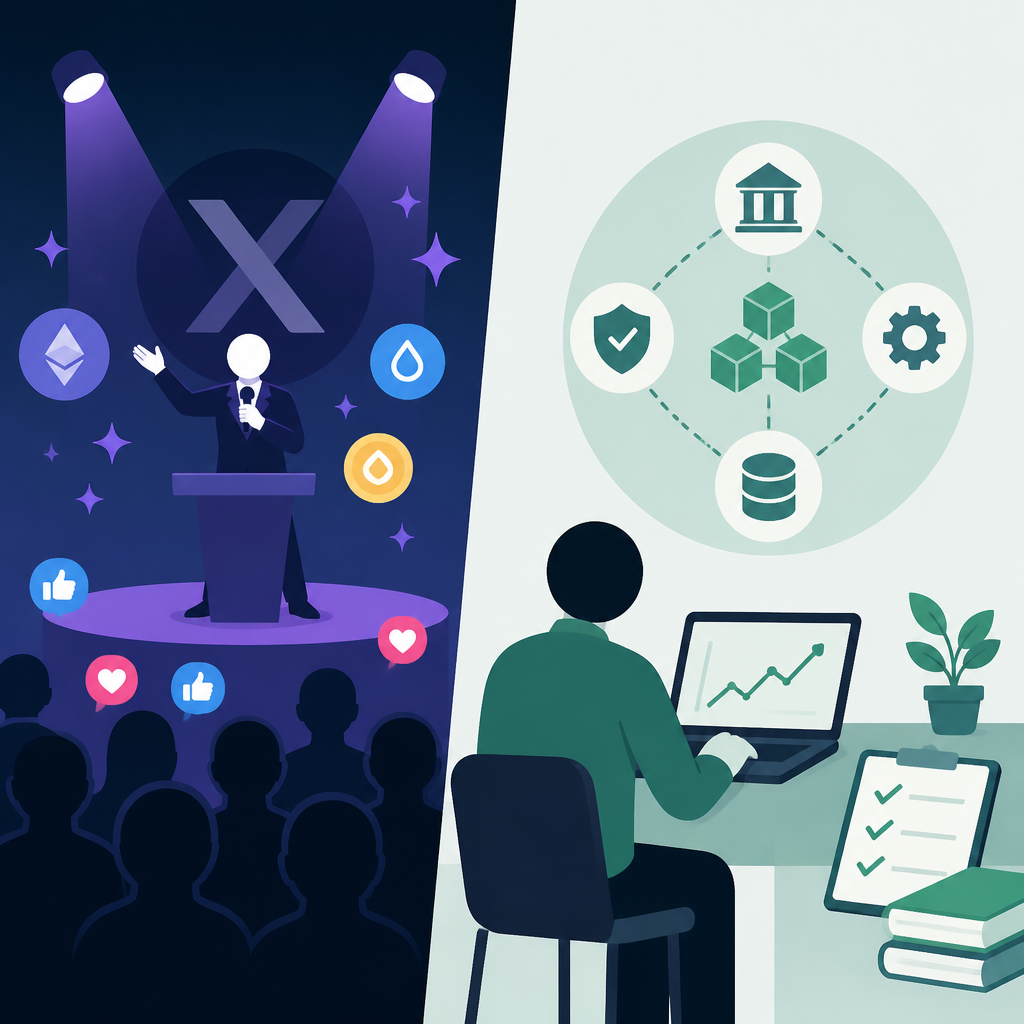 DeFi Development 的 X Spaces 是投資人表演，不是策略
