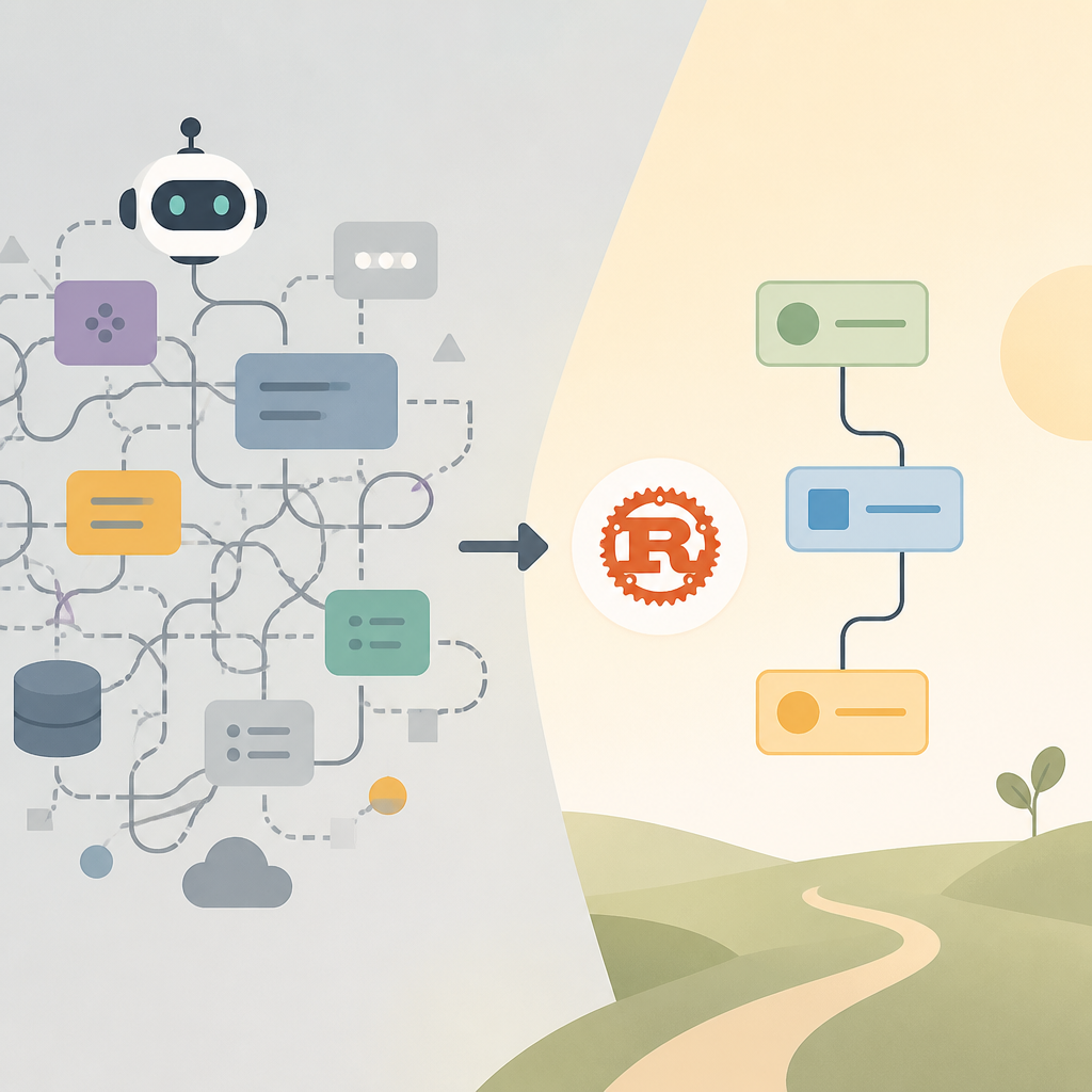 Rust 本週最好的成果，不是更像 agent，而是更簡單的系統