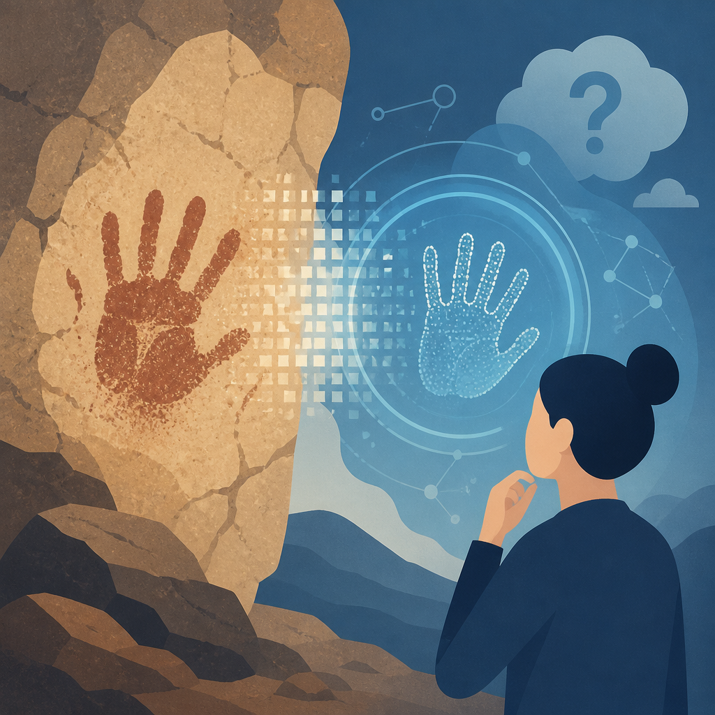 不確定性 AI 讀史前手印