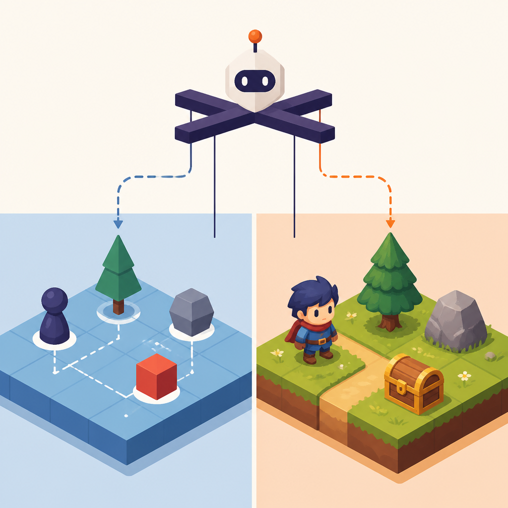Marionette splits game world state from appearance