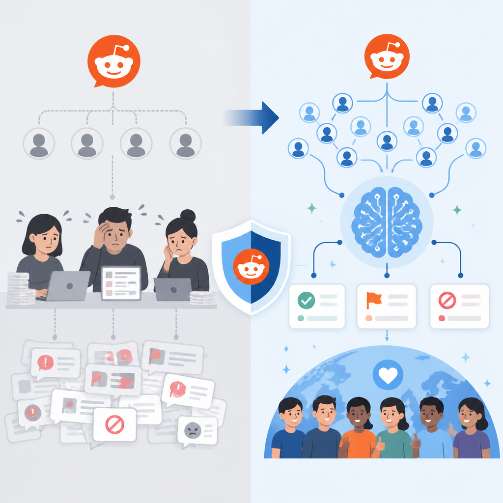 Reddit 的 AI 審核擴張是對的:平台治理不能再靠志工硬撐
